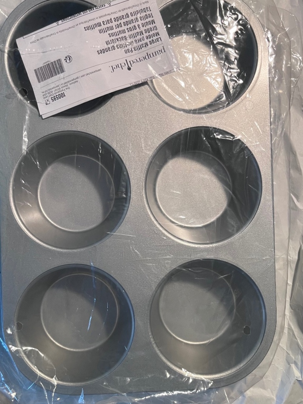 NEW Pampered Chef 6-Cup Large Muffin Baking Pan
